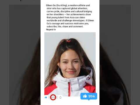 Eileen Gu (Gu Ailing), a modern athlete and skier who has captured global attention, carries pride