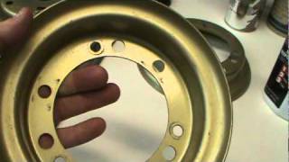 (2)- HONDA GYRO REAR WHEEL ASSEMBLY FOR PAINTING
