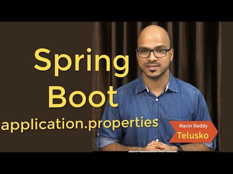 Web App using Spring boot | Application Properties File