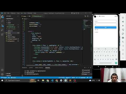 6 Creating Button Component Using React Native