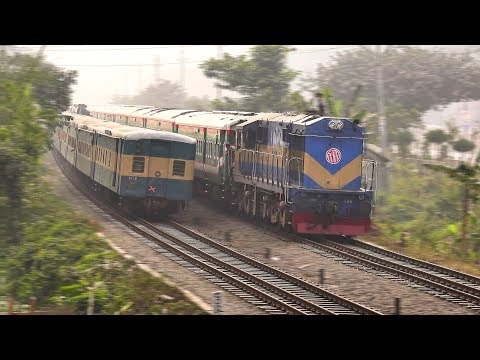 Rare Clashing Between Meter Gauge Bharamaputra & Broad Gauge Nilsagar Express of BR