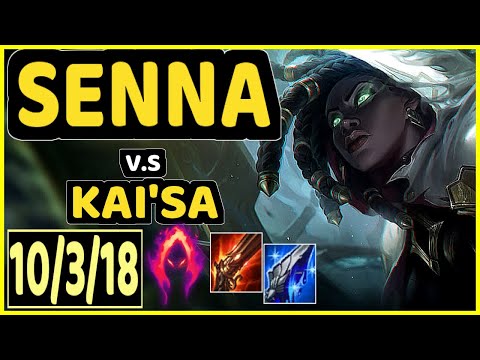 DISAVE (SENNA) vs KAI'SA - 10/3/18 KDA BOTTOM ADC CHALLENGER GAMEPLAY - BR