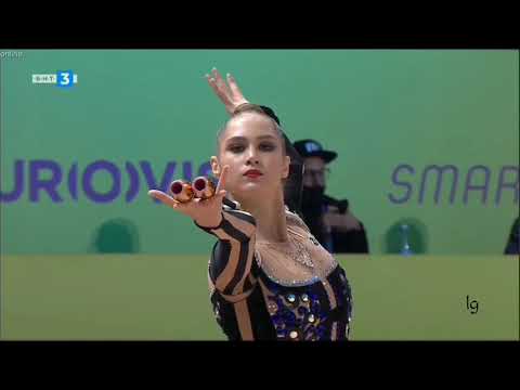 Vlada Nikolchenko 4 All-around Routines European RG Championships Kiev 2020