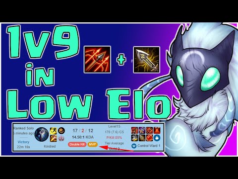 HOW TO DESTROY LOW ELO KINDRED JUNGLE CARRY YOURSELF UP THE LADDER