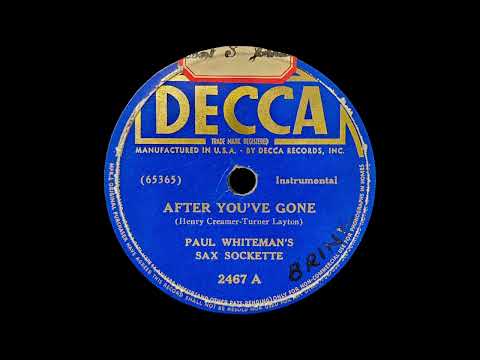 1939 Paul Whiteman - After You've Gone (instrumental, Decca version)