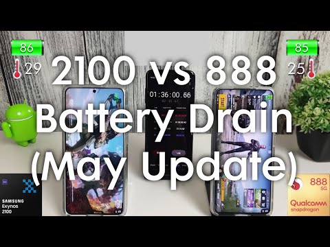 Galaxy S21 Battery Test - Exynos 2100 vs Snapdragon 888 (May Update)
