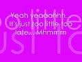 JoJo Too Little Too Late Lyrics Faster Motion