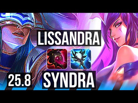 LISSANDRA vs SYNDRA (MID) | 7/0/6, Godlike | EUNE Master | 25.8