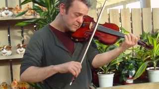 Paul Bradley plays new violin made for U.S client March 2014