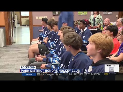 Park district honors Rockford Lightning JV Hockey Club for state championship win