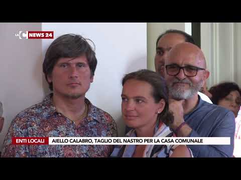 AIELLO CALABRO, TAGLIO DEL NASTRO PER LA CASA COMUNALE