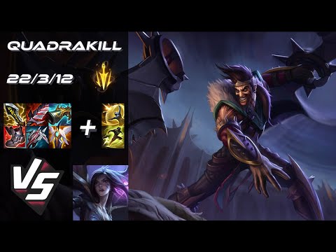 BOTTOM Draven vs Kai'Sa [QUADRAKILL] - NA Challenger Patch 25.S2.1