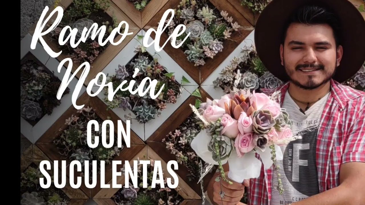 Ramo de Novia con Suculentas #bouquet #ramodenovia