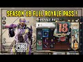 PUBG MOBILE SEASON 18 FULL ROYALE PASS LVL. 1-100 | S18 FREE PASS & REDEEM REWARDS | BUGGY IN RP ?