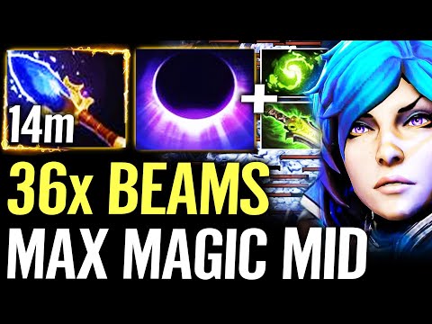 🔥 36x Lucent Beams WTF MAGIC LUNA MID — Aghanim + Refresher Ethereal Blade -35% CD Meta Dota 2 Pro