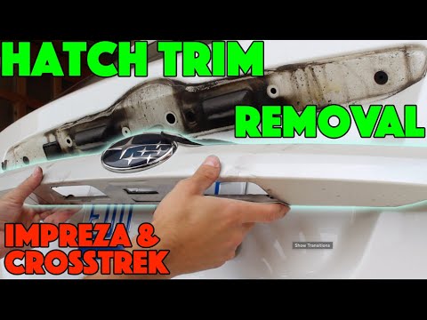 How to: Subaru Crosstrek Hatch Trim Removal + Impreza (Tail Gate Panel) 2012-22