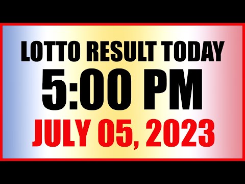 Lotto Result Today 5pm July 5, 2023 Swertres Ez2 Pcso