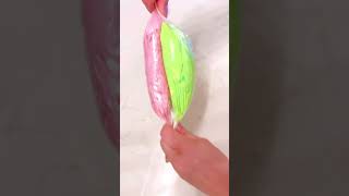 How-To Load a Double Color Piping Bag with Buttercream Icing & Saran Wrap for Cake Decorating