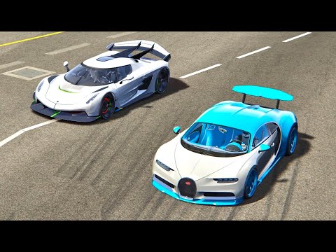 Koenigsegg Jesko vs Bugatti Chiron - Monaco