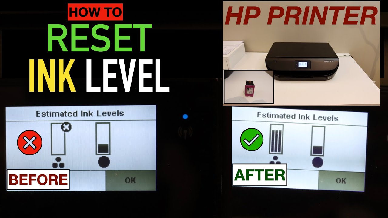 HP Ink Level Reset - How to Reset ink level 