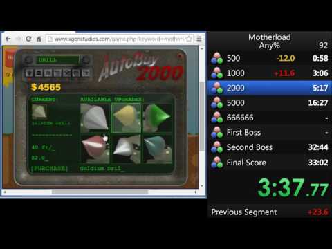Motherload Any% Speedrun - Former World Record - in 22:04 [Part 1 of 2]