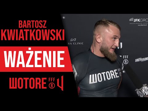Bartosz Kwiatkowski o nieobecności rywala przed Wotore 4: Słabo z jego strony, że go tu nie ma