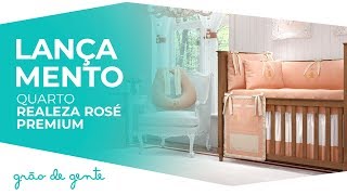 Quarto de Bebê Realeza Rosé Premium - Grão de Gente