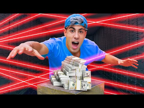 IF YOU PASS THE LASER TRAP YOU WIN $1000 !!