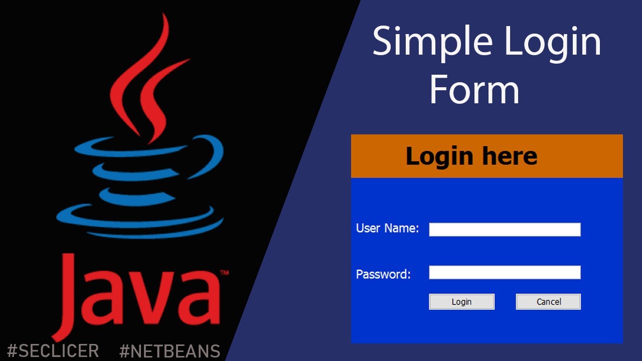 JAVA SIMPLE LOGIN FORM