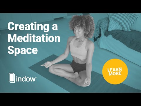 Part of a video titled How to Create a Meditation Space at Home - YouTube