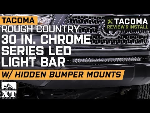Tacoma Rough Country 30\" Chrome Series LED Light Bar (2016-2019) Review & Install