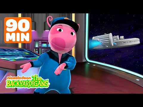 Uniqua Goes On a Spaceship Mission + MORE Space Travel! | 90 Minutes | The Backyardigans
