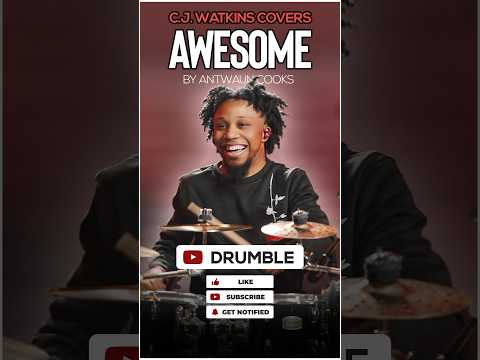 Watch CJ Watkins cover “AWESOME” by Antwaun Cooks on #Drumble … #shorts #drums #gospelmusic #gospel