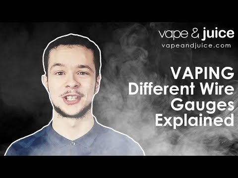 Part of a video titled VAPING - Different Wire Gauges Explained - YouTube