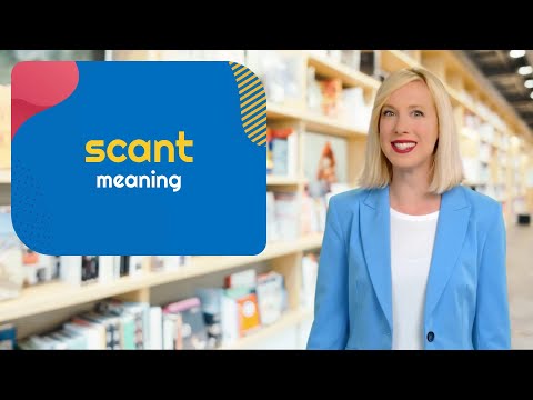 SCANT meaning | What does "SCANT" mean? Definition in Merlin Dictionary