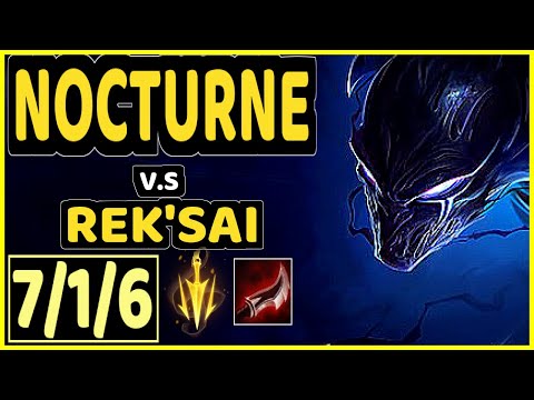 ONFLEEK (NOCTURNE) vs REK'SAI - 7/1/6 KDA JUNGLE CHALLENGER GAMEPLAY - KR