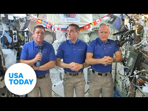 History-making astronauts aboard the International Space Station discuss return to Earth | USA TODAY
