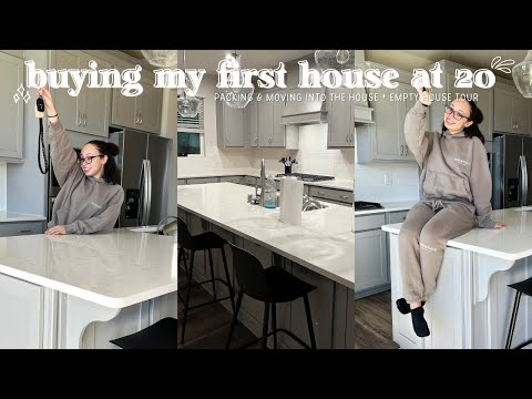 I BOUGHT A HOUSE! packing & moving into my new home + empty house tour 🏡🔑 | aliyah simone