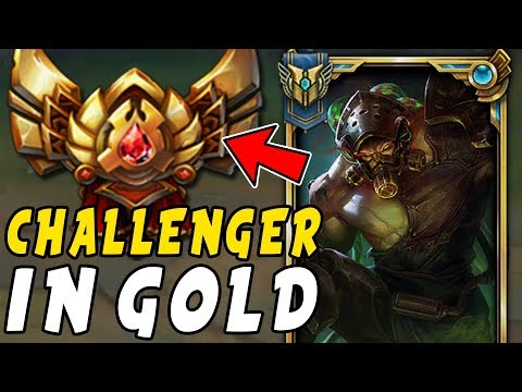 I TOOK MY TRYNDAMERE INTO GOLD ELO! CHALLENGER TRYNDAMERE MAIN VS GOLD! - League of Legends