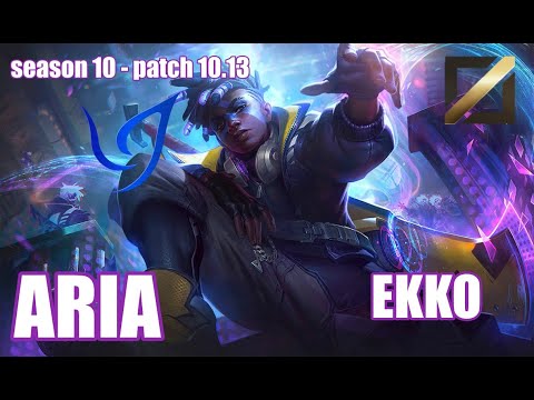 【韓国サーバー/C1/Deft,Ruler】CGA ARIA エコー(Ekko) VS GRF RATHER オリアナ(Orianna) MID - Patch10.13 KR Ranked【LoL】