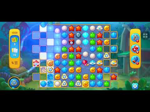 Super Hard Level - 1059 Complete  - FishDom  - GamePlay