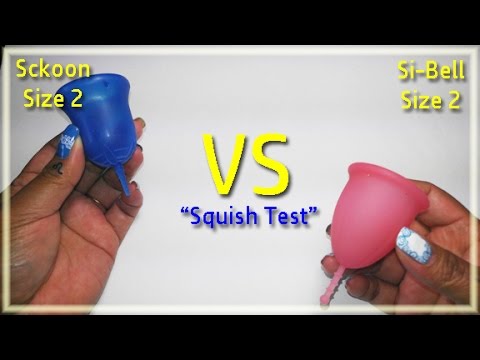 Sckoon vs Si-Bell "Squish Test" - Menstrual Cups