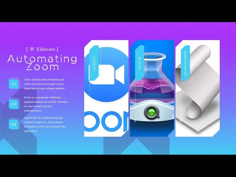 AV TECH TALKS: 30 - HOW TO AUTOMATE ZOOM W/ QLAB & APPLESCRIPT (ONLINE TRAINING)