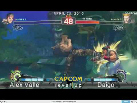 Super Street Fighter Level Up Tournament Daigo vs Alex Valle 2010 Part 1