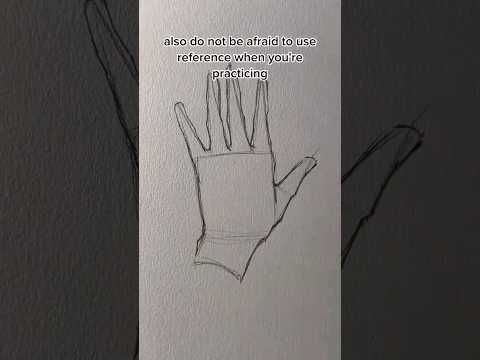 how to draw hand for beginners ✋