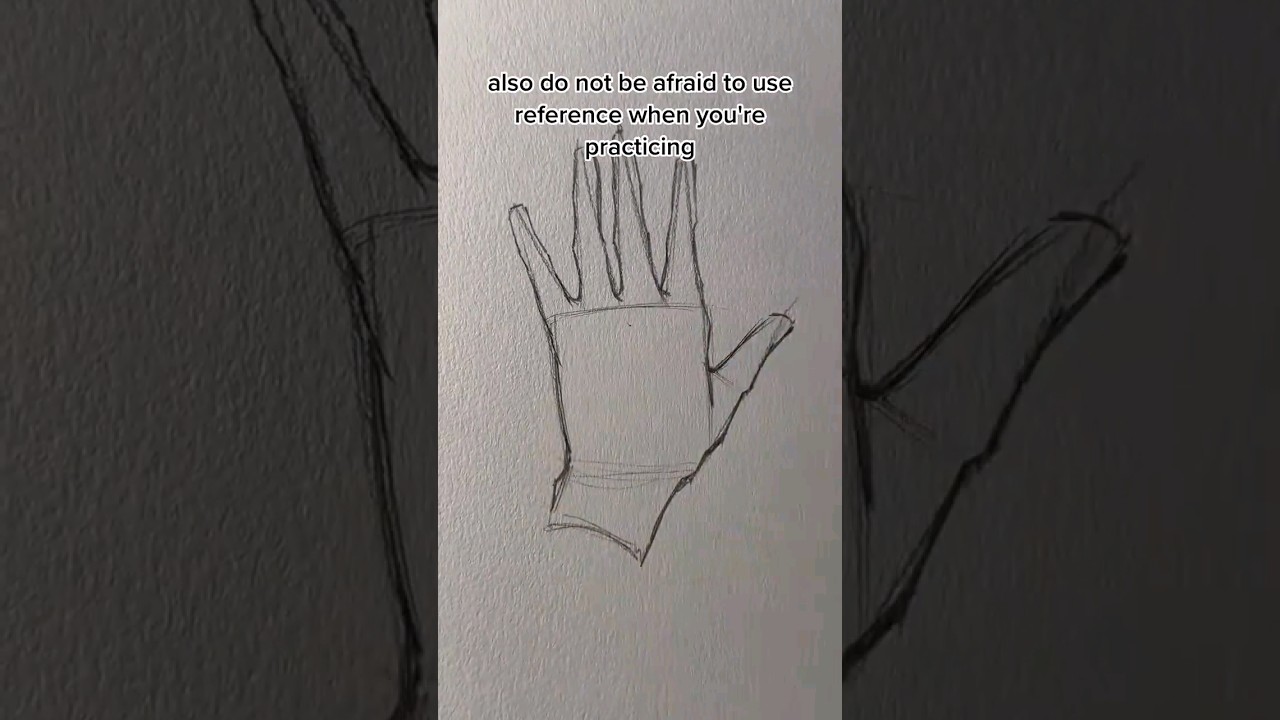 how to draw hand for beginners ✋