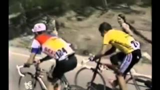 preview picture of video 'Vuelta a España 1989; Etapa 21 Palazuelos de Eresma 14-May 188,5 Km; Alberto Camargo'