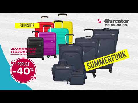 Mercator I -40% popusta na putni program American tourister 20.05 - 30.09.2019.