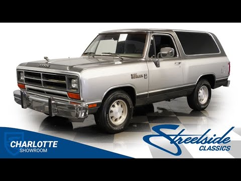 1990 Dodge Ramcharger (CC-2027706) for sale in Concord, North Carolina