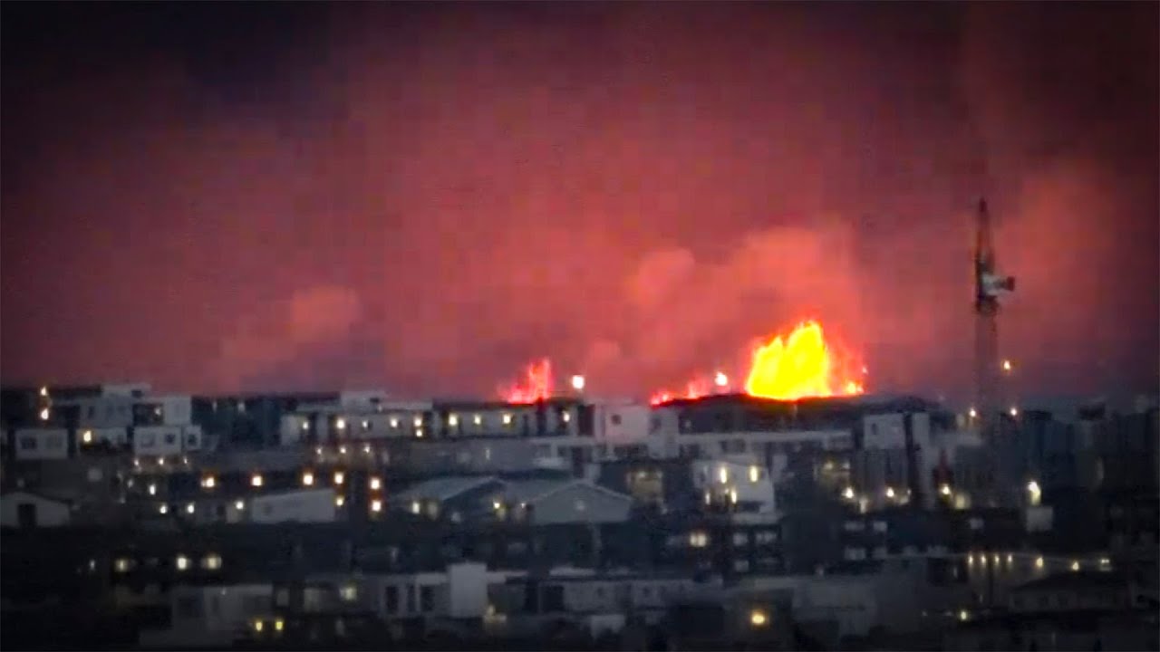 Eldgos nærri Litla Skógfelli